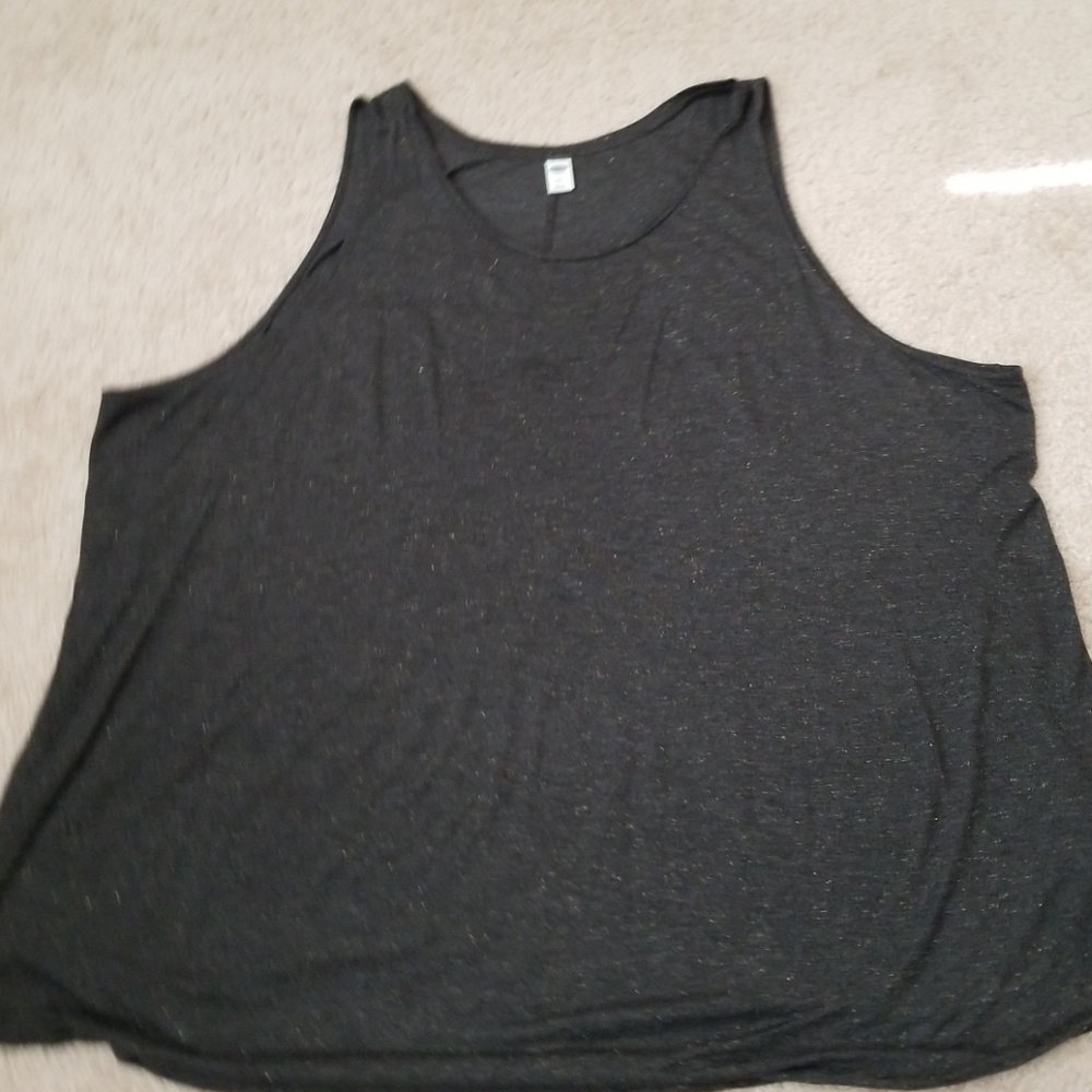 Dark Gray Speckled Gold Tank